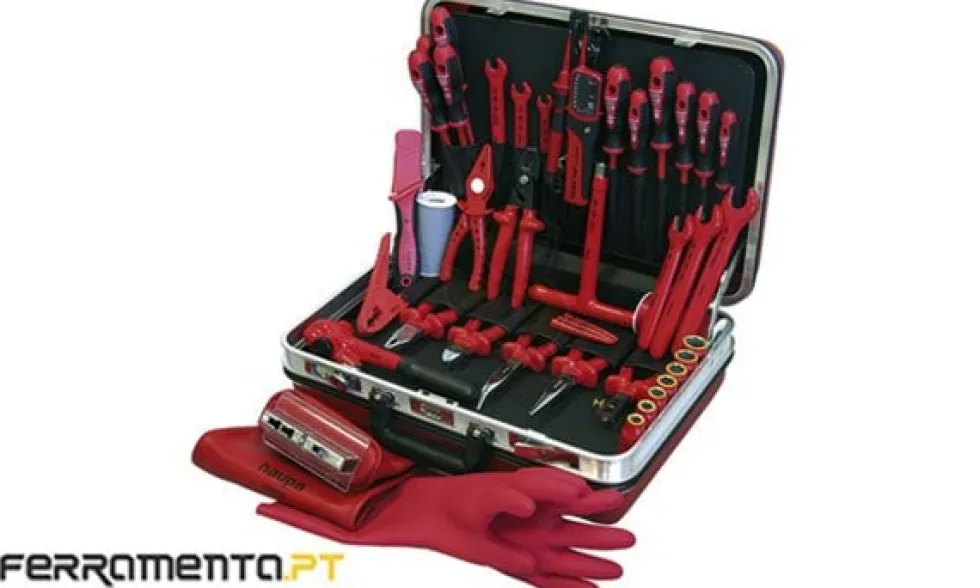 Mala com 54 Ferramentas Delux Plus 1000V Haupa 220239