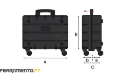 Mala de Ferramentas C/ 4 Rodas GTLINE PIVOT PEL
