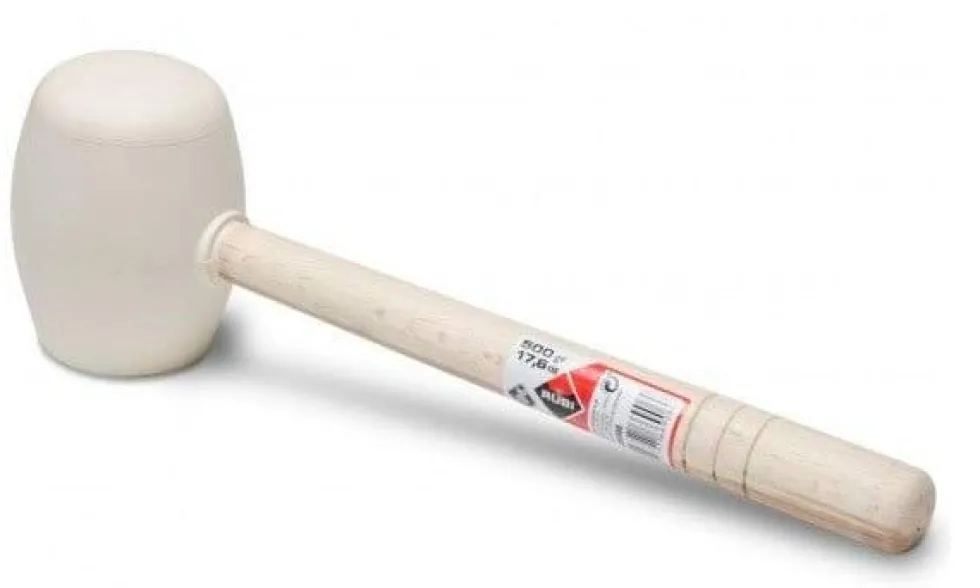 Maço de Borracha Face Plana Branco 500g Rubi 66906