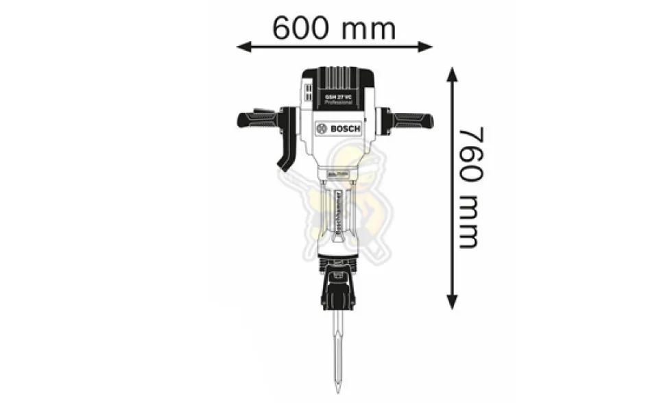 Martelo demolidor Bosch GSH 27 VC Professional