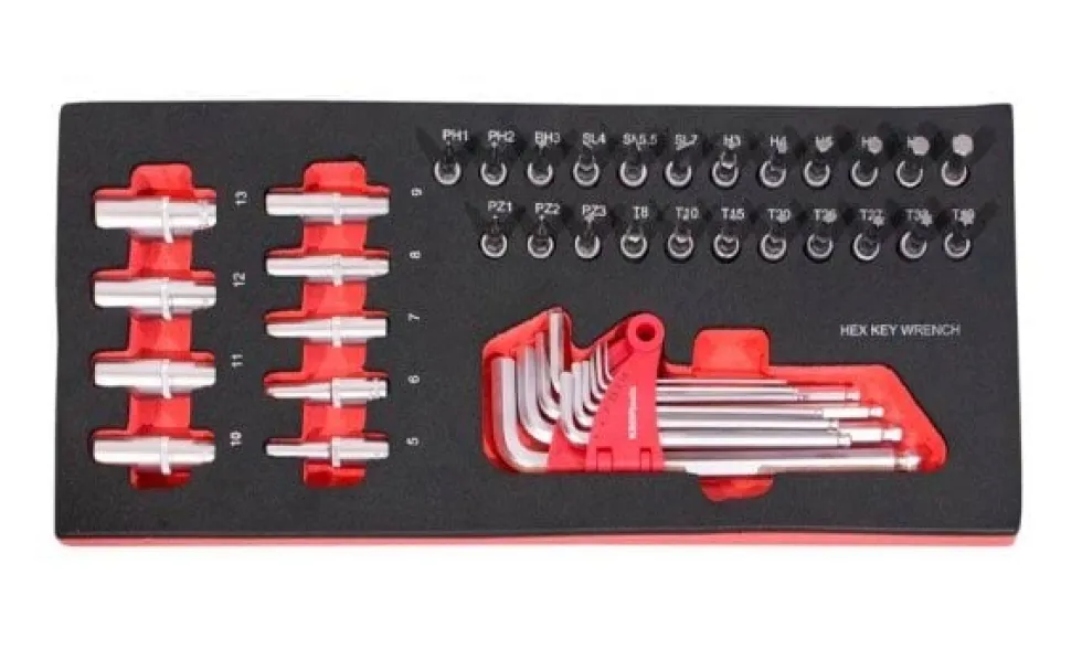 Módulo 42 peças chaves de caixa 1/4” Kroftools 8510
