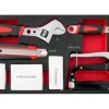 Módulo 7 peças, chaves inglesas, agrafador, x-ato Kroftools 8571