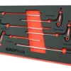 Módulo 6 peças chaves T torx Kroftools 8608
