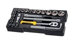 Módulo Roquete com Chaves 6Pt 1/2" - 23Pcs Stanley STMT1-74173