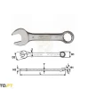 Mini Chave de Boca Luneta 17 mm Teng Tools 6005M17