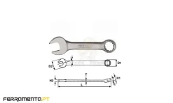 Mini Chave de Boca Luneta 13 mm Teng Tools 6005M13