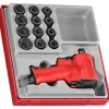 Mini Pistola Pneumática de 1/2" + Conjunto de Chaves 12 Peças Teng Tools DAWM13M