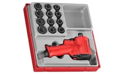 Mini Pistola Pneumática de 1/2" + Conjunto de Chaves 12 Peças Teng Tools DAWM13M