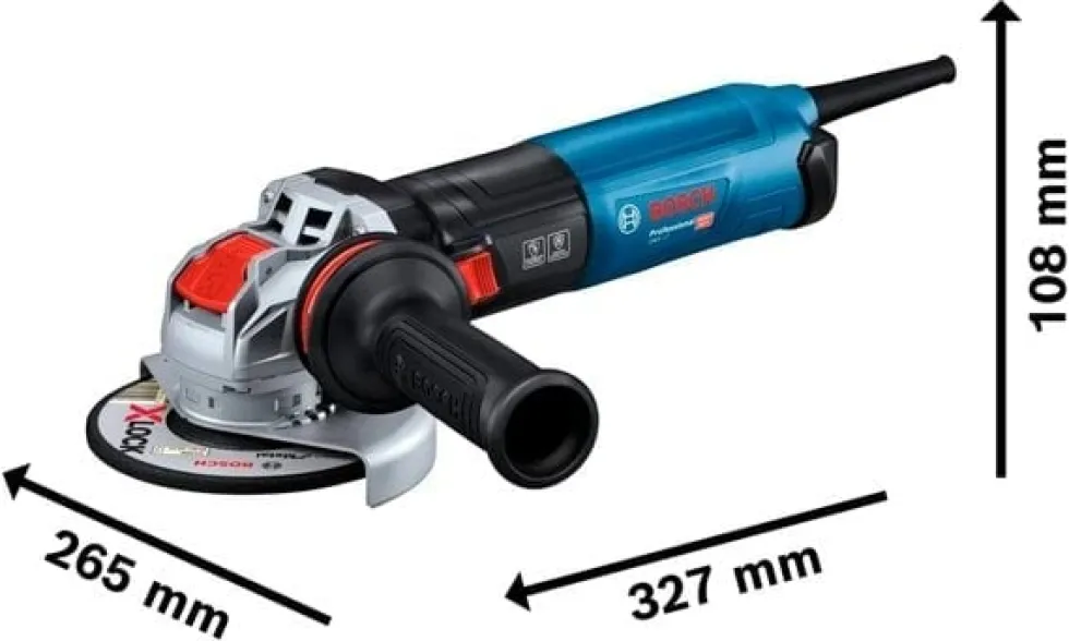 Mini rebarbadora 125mm X-LOCK GWX 17-125 S Bosch 06017D2300