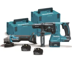 Minirebarbadora 18V + Martelo ligeiro 18V Makita DLX2125TJ1
