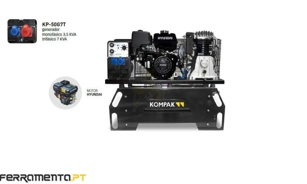Motocompressor Gerador Full Power Kompak KP-50G7T