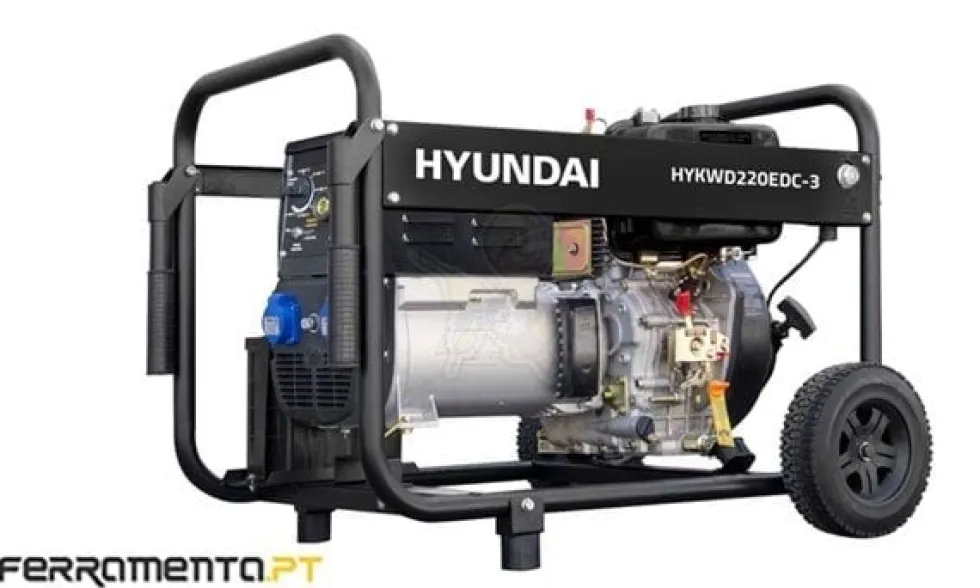 Motosoldador Diesel 6,5 kVA Hyundai HYKWD220EDC-3