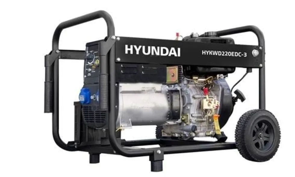 Motosoldador Diesel 6,5 kVA Hyundai HYKWD220EDC-3