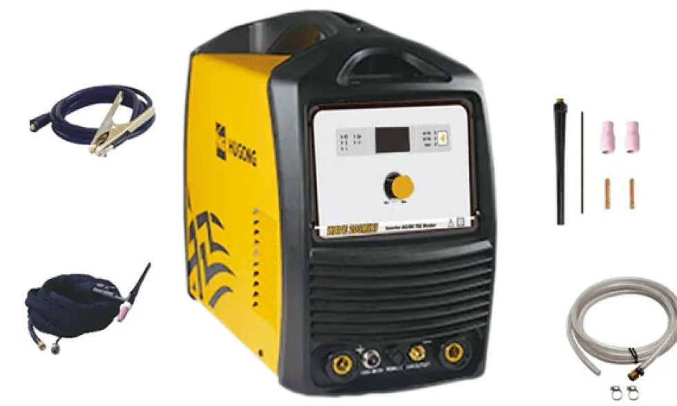 Máquina de Soldar Soldador TIG AC / DC Hugong WAVE 203 PFC