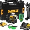 Nível Laser Autonivelantes Verde 3x 360º Dewalt DCE089D1GB