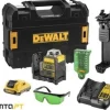 Nível Laser Autonivelantes Verde 2x 360º Dewalt DCE0811D1G-QW