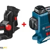 Nível Laser de linhas 360º Bosch GLL 2-80 P + Suporte BM 1Professional