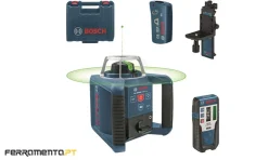 Nível Laser Giratório 300m Verde Bosch GRL 300 HVG + RC1 + WM4 + LR 1G