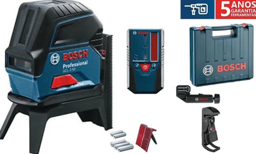 Nível Laser Luz Vermelha Bosch GCL 2-50 + LR6 Professional
