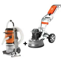 Polidora/Desbastadora de Pavimentos PG450 + Aspirador DE 130 H Husqvarna