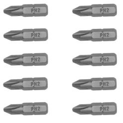 Ponta de Aparafusar 1/4" PH2 × 10 (25 mm) Teng Tools PH2500210