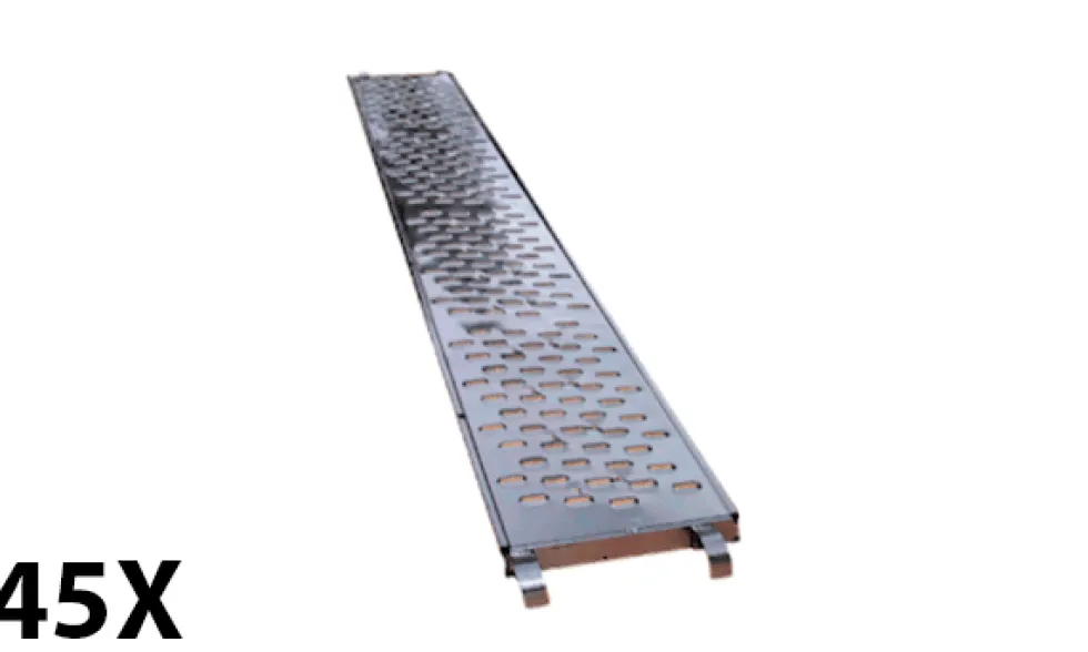 Pranchas Metálicas Galvanizadas G40 2,15mts 40cm para Andaimes - 45 Unidades