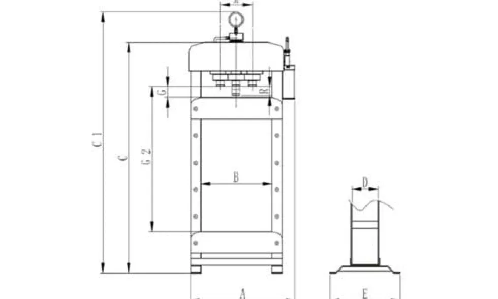 Prensa Hidráulica Manual 20T Kroftools 4898