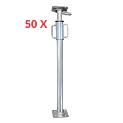 Prumo Metálico 2.00MT-3.60MT Galvanizado 50Unidades Séries Reforçada (R57) Extensível SIRL P.00057.3600GX50