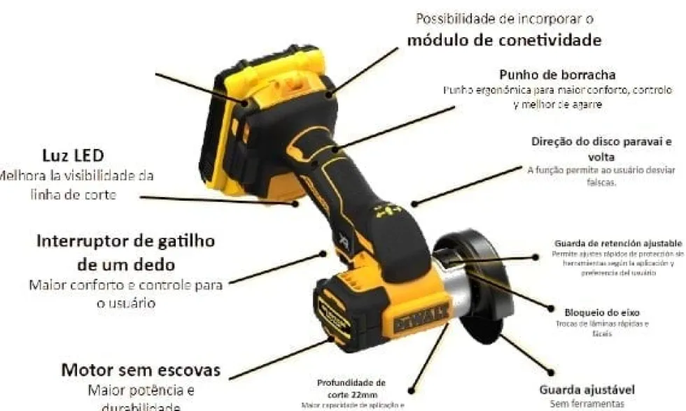 Rebarbadora Multi-corte XR 18V 76mm Dewalt DCS438N-XJ