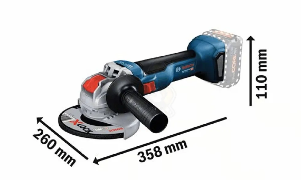 Rebarbadora X-LOCK 125mm Bosch GWX 18V-10 Professional 06017B0101