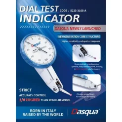 Relógio Comparador de Resolução de 0,002 mm Dasqua 5223-3105A
