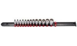 Régua 13 chaves caixa 1/4” curtas bihexagonais Kroftools 1419