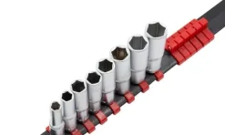Régua 8 chaves de caixa 1/4” longas hexagonais Kroftools 1416