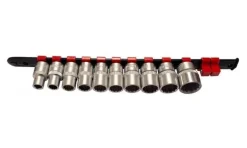 Régua com 10 chaves de caixa 1/2” curtas bihexagonais Kroftools 1234
