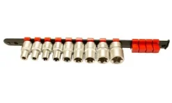 Régua com 9 chaves de caixa 1/2” torx fêmea Kroftools 1418