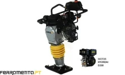 Saltitão Compactador a Gasóleo Motor HYUNDAI 15,7 KN Kompak CT-88D