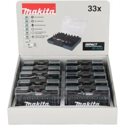 Set de 10x Jogos de Bits Impact Black 33 PCS Makita E-12441-10
