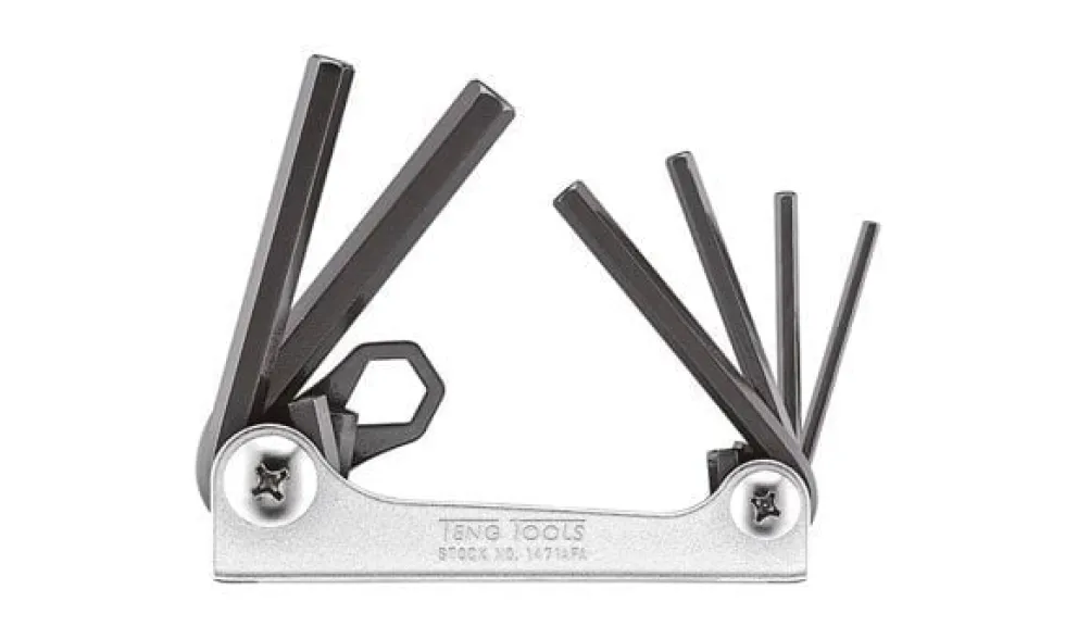 Teng Tools Jogo de Chaves Allen Hexagonais Retráteis 6Pcs 1471AFA