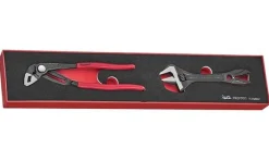 Teng Tools Kit de Alicate e Chave Ajustável FOAMX4 2PcsTEXMB02