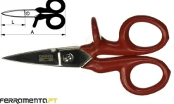 Tesoura de Eletricista 1000V 160mm Bahco SC127V