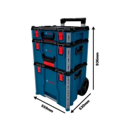 Trolley com 3 Malas para L-BOXX3Pcs Professional Bosch 1600A037DY