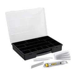 X-Ato Interlock 18mm + Organizador + 50 lâminas 18mm STHT10018-9